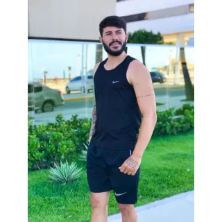 Camiseta Fitness Masculina Esportiva - Preto