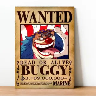 Coleção Exclusiva One Piece: Placa Decorativa Wanted Recompensa - 23