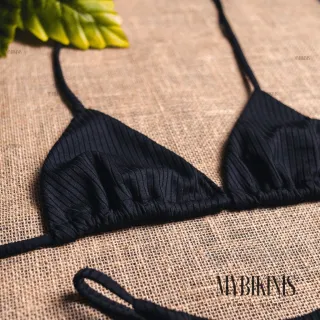 Biquíni fio duplo com calcinha cortininha de marquinha de fita - Fúcsia