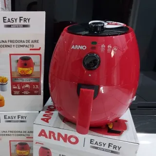 Fritadeira Arno Easy Fry Preta 3.3L Air Fryer 127V - Vermelha