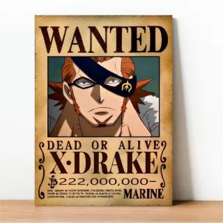 Coleção Exclusiva One Piece: Placa Decorativa Wanted Recompensa - 23