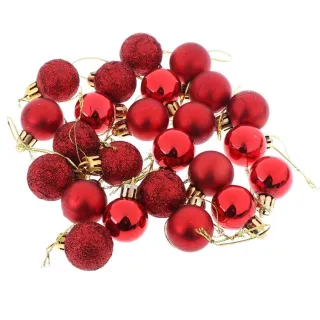 Decoração Natalina Bolas de Árvore Enfeites - Conjunto com 7 Bolas - Bronze