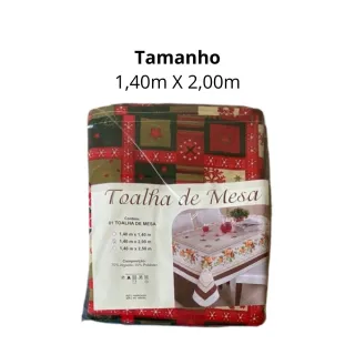 Promoção Toalha de Mesa Renda de Natal para 6 Cadeira - Único
