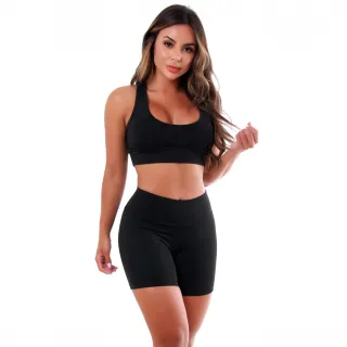 Kit 4 Conjuntos de Roupas Fitness Femininas - Suplex A19 - GG - 44