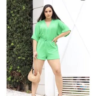 Tendência Verão: Macaquinho Feminino Curto Duna - Macacão - Pink