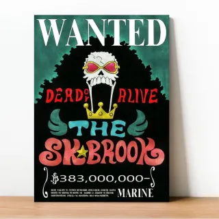 Coleção Exclusiva One Piece: Placa Decorativa Wanted Recompensa - 23