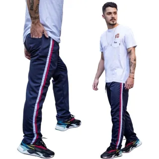 Uniforme Academia Tactel Adulto - 2 Calças Sem Forro - 1 PRETO-1 AZUL- MARINHO