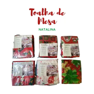 Promoção Toalha de Mesa Renda de Natal para 6 Cadeira - Único