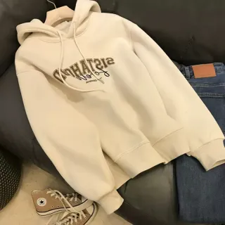 Moletom Estampa Vintage Feminino - Novo Outono e Inverno - Apricot