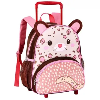 ENVIO IMEDIATO Mochila Infantil de Rodinhas Animais Clio Pets - JOANINHA