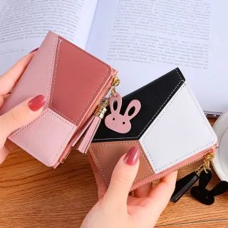 Forma Feminina Bloco de Cores com Zipper - Carteira de Mão