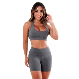 Kit 4 Conjuntos de Roupas Fitness Femininas - Suplex A19 - GG - 44