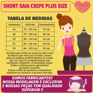 Envio Imediato Saia Feminino Plus Size Curto com Fenda na Lateral - Verde Militar