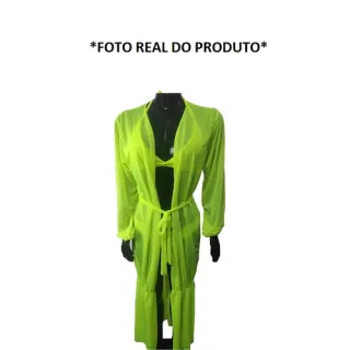 Manga longa verão: Saída de praia longa - Preto