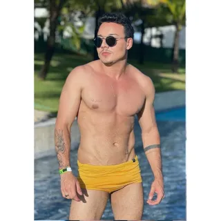 Masculina Sunga Clássica (Cores Variadas) - Verde água