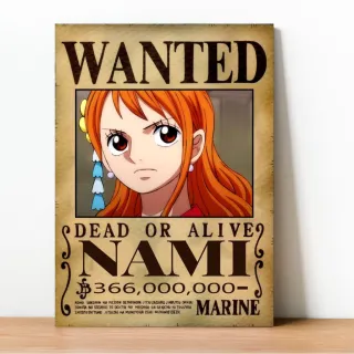 Coleção Exclusiva One Piece: Placa Decorativa Wanted Recompensa - 23