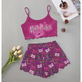 Moda verão: Pijama feminino personagens adulto - Roupa de dormir baby Doll - M15
