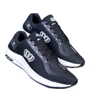 Lançamento Tênis Esporte Masculino Fitness Corrida Academia Leve - Coroa PRETO / VERDE CLARO