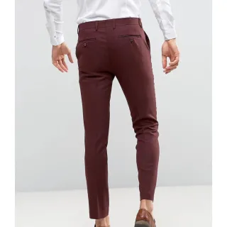 Social Fino Oxford Calça Masculina Esporte - Bege
