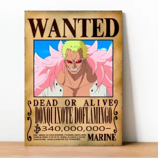 Coleção Exclusiva One Piece: Placa Decorativa Wanted Recompensa - 23