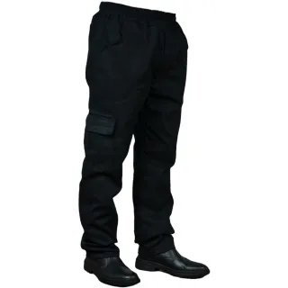 Costura Dupla Reforçada Calça de Trabalho em Brim Pesado - Azul Marinho