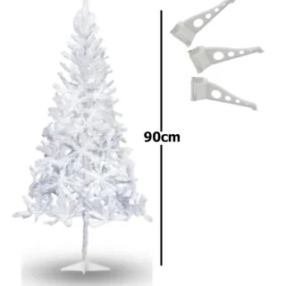 Envio Já - Árvore Grande Nevada Branca 90cm Com Galhos - Único