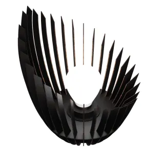 Luminária PANDORA Abajur Grande de Chão em MDF - MDF CRU