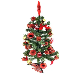 Decoração completa de Natal: Árvore com 57 enfeites e pisca de 60cm - Único