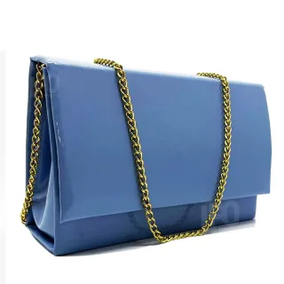 Bolsa Feminina Transversal para Festa Casamento Evento com Corrente - Camelão