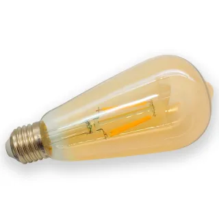 Lâmpadas Led Retrô Vintage Filamento - Kit com 3 unidades - Único