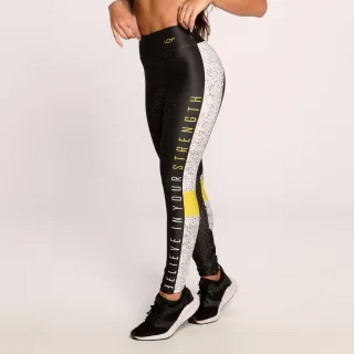 Legging Fitness Roxa Estampada Suplex Feminina Academia - P