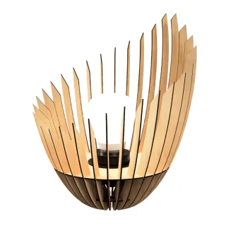 Luminária PANDORA Abajur Grande de Chão em MDF - MDF CRU