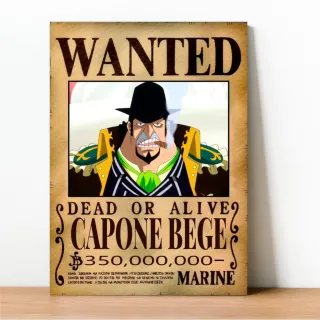 Coleção Exclusiva One Piece: Placa Decorativa Wanted Recompensa - 23