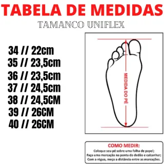 Uniflex Original - Sandália Ortopédica Ultra Conforto com Fivela - Preto