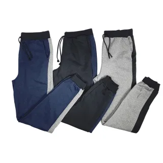 Fitness Calça Masculina Kit 2 Esporte Academia Moletom - 1 Preta 1 Azul
