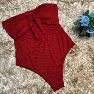 Moda Verão Maiô Feminino Multiusos Casual Bori Body Canelado Bore - Azul