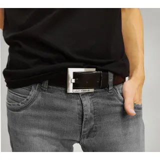 Promoção Cintos Grandes Marcas Feminino/Masculino de Couro - Preto CK (fiv rem. prat.)