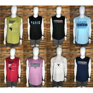 Regata Masculina Plus Size G1 G2 G3 Camiseta - Verde Mescla