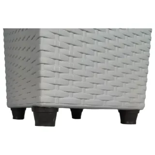 Vaso Decorativo com Planta Artificial de Folhagem - Decoração Ornamental - Telha 35cm