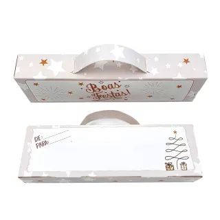 Embalagem de Natal - Monta Fácil Chocobox com Alça para Bis - 10 caixas
