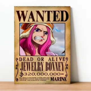 Coleção Exclusiva One Piece: Placa Decorativa Wanted Recompensa - 23