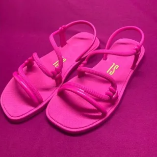 Rasteirinha Confortável Feminina Solar - Papete - Pink