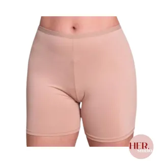 Feminino Segunda Pele Liso Kit 2 Short Anágua - Nude e Nude