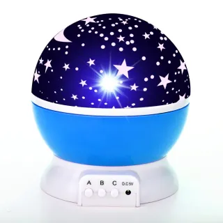 Abajur Estrela Projetor Galaxy 360º Globo Luminária - Azul