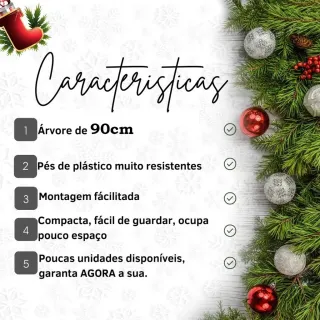 Envio Já - Árvore Grande Nevada Branca 90cm Com Galhos - Único