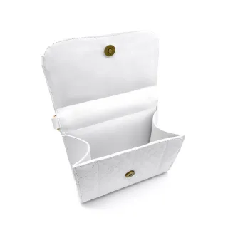 Alça de Mão e Transversal Bolsa Feminina Luxo com Corrente - luxo preta