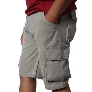 Exclusiva Bermuda Sarja Masculina Cargo 6 Bolsos - Bermuda Cargo  Chumbo