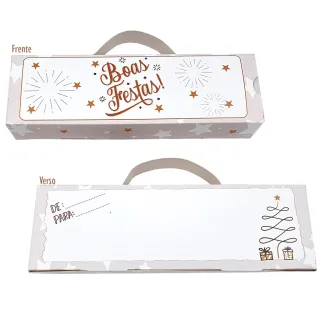 Embalagem de Natal - Monta Fácil Chocobox com Alça para Bis - 10 caixas