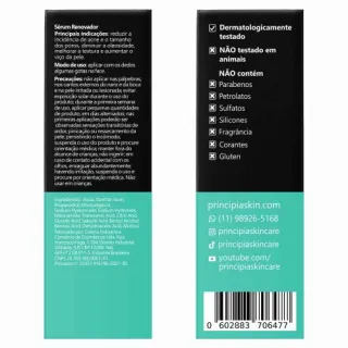 Mix-01 Sérum Principia: Ácido Tranexâmico, Ácido Salicílico, Niacinamida e Glicólico - Único
