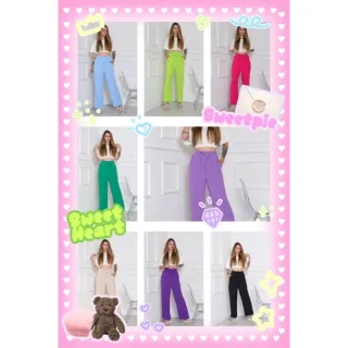 Calça duna pantalona com elastex na cintura - Preto